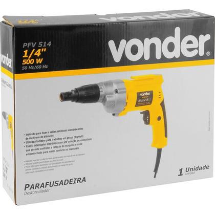 Imagem de Parafusadeira 1/4" 220V PFV514 Vonder