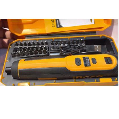 Imagem de Parafusadeira 1/4 pol Bateria Ion Litio 4V Ingco CSDLI0403