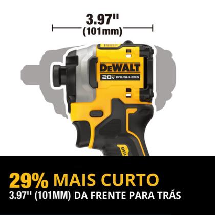 Imagem de Parafusadeira 20V MAX Brushless Atomic DCF850B  Torque de 205 Nm e Luz LED Integrada