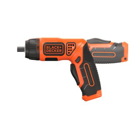 Imagem de Parafusadeira À Bateria 1/4 (6,35mm) 3,6v Black &amp Decker Bivolt Com Bits E Carregador Bdcs36f