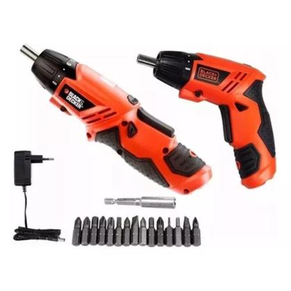 Imagem de Parafusadeira a Bateria 1/4" 6,35MM  4,8V LED 16 Acessórios - Black & Decker 