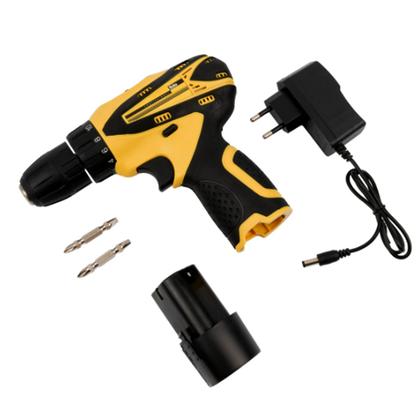 Imagem de Parafusadeira a bateria 12v sem fio com carregador comled
