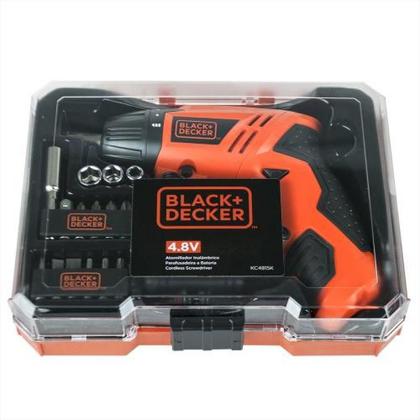 Imagem de Parafusadeira à Bateria 4,8V com Kit 16 Peças e Maleta KC4815K BLACK+DECKER