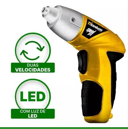 Imagem de Parafusadeira a bateria speed pro 4,8v bivolt