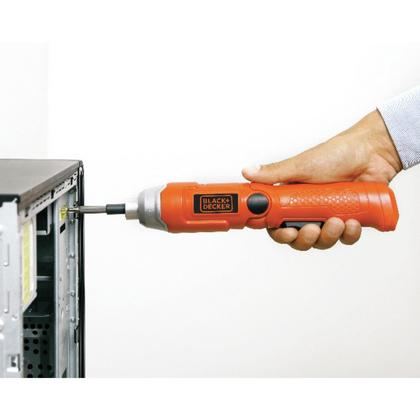 Imagem de Parafusadeira Angular À Bateria 1/4 3,6v Black Decker + Carregador 9036-Br