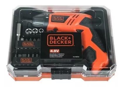 Imagem de Parafusadeira Bateria 4,8v Kit 16 Peças E Maleta Black Decker