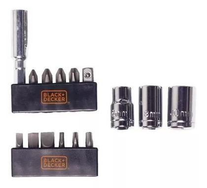 Imagem de Parafusadeira Bateria 4,8v Kit 16 Peças E Maleta Black Decker