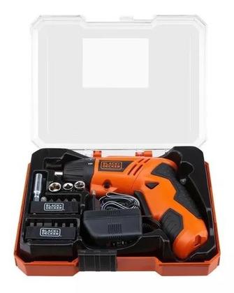 Imagem de Parafusadeira Bateria 4,8v Kit 16 Peças E Maleta Black Decker