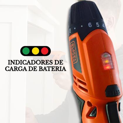 Imagem de Parafusadeira Bateria Black Decker 4.8v + Bits e Carregador Bivolt Portátil Sem Fio Montador Móveis