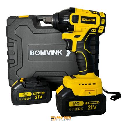 Parafusadeira Chave De Impacto Elétrica Com 02 Baterias 21v