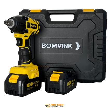 Parafusadeira Chave De Impacto Elétrica Com 02 Baterias 21v