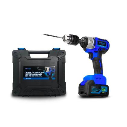 Imagem de Parafusadeira de Impacto 48v Recarregavel 2 Baterias 2000mAh