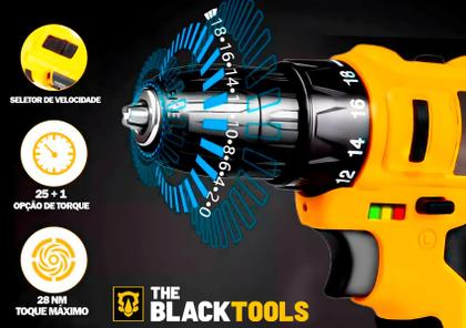 Imagem de Parafusadeira E Furadeira 10mm Sem Fio A Bateria 12v Com Maleta e Acessórios TB12E