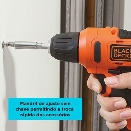 Imagem de Parafusadeira E Furadeira 3/8 12v Vvr Black Decker Ld12s-br