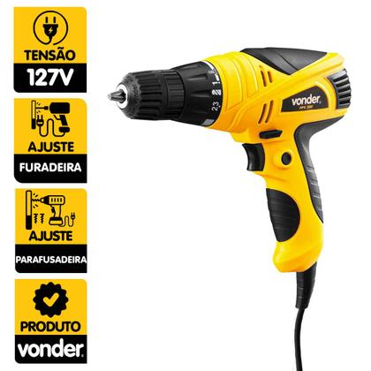 Imagem de Parafusadeira E Furadeira 3/8 Pol 280W FPV 300 Vonder 127V