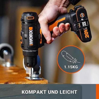 Imagem de Parafusadeira e Furadeira a Bateria 20V WX101.9 WORX