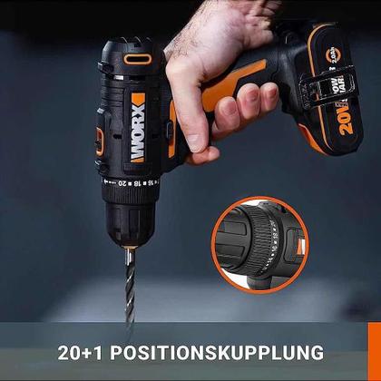 Imagem de Parafusadeira e Furadeira a Bateria 20V WX101.9 WORX