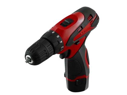 Imagem de Parafusadeira E Furadeira A Bateria Multilaser 8v Sem Fio Elétrica Bivolt Portátil Vermelha HO064