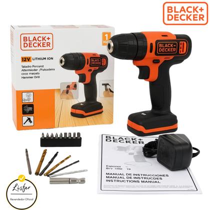 Imagem de Parafusadeira e Furadeira de Impacto 12V Black+Decker