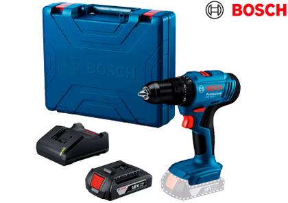 Imagem de Parafusadeira E Furadeira De Impacto 18v Bosch Maleta Profissional 103 Peças + Óculos e Luvas