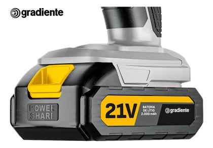 Imagem de Parafusadeira E Furadeira De Impacto 3/8 Gradiente Gpb21vx 2 Baterias 2000 Mah Bivolt