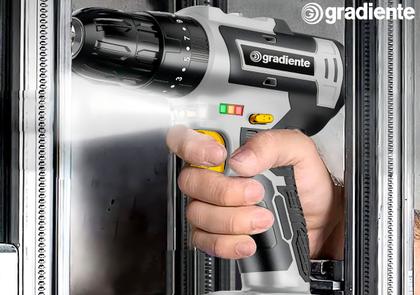 Imagem de Parafusadeira E Furadeira De Impacto 3/8 Gradiente Gpb21vx 2 Baterias 2000 Mah Bivolt