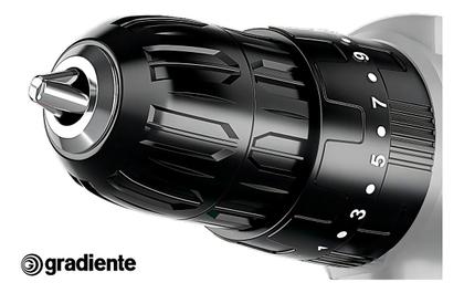 Imagem de Parafusadeira E Furadeira De Impacto 3/8 Gradiente Gpb21vx 2 Baterias 2000 Mah Bivolt