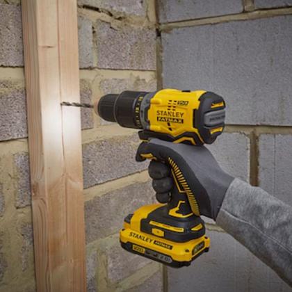 Imagem de Parafusadeira e Furadeira de Impacto Brushless 1/2" 13mm 20 Volts Max Bivolt com 2 Baterias + Maleta - SBD715D2K-BR - STANLEY