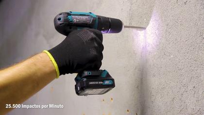 Imagem de Parafusadeira e Furadeira de Impacto Makita 12V, com 2 Baterias, Carregador e Maleta  Profissional  HP333DWYE