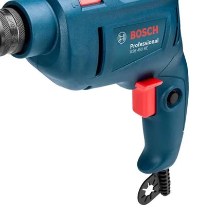 Imagem de Parafusadeira e Furadeira de Impacto Profissional 127V com 3 Brocas - Bosch GSB 450RE