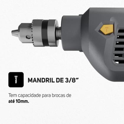 Imagem de Parafusadeira e Furadeira de Impacto WF 700K10 3 8 700W 127V ou 220V Wap