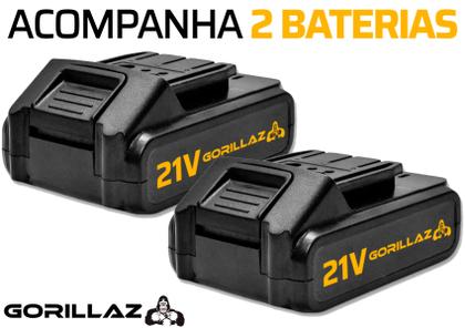 Parafusadeira E Furadeira Sem Fio 2 Bateria 21v Bivolt 3/8 10mm