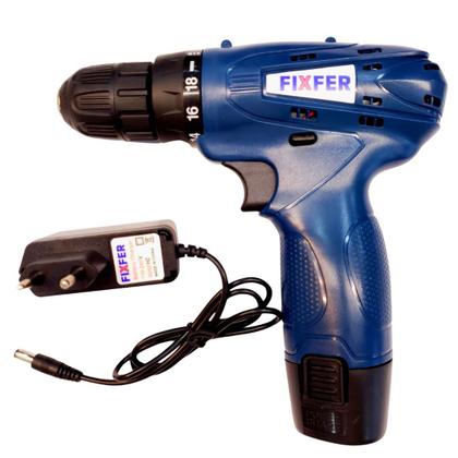 Imagem de Parafusadeira/Furadeira 12v FixFer Recarregável + Maleta