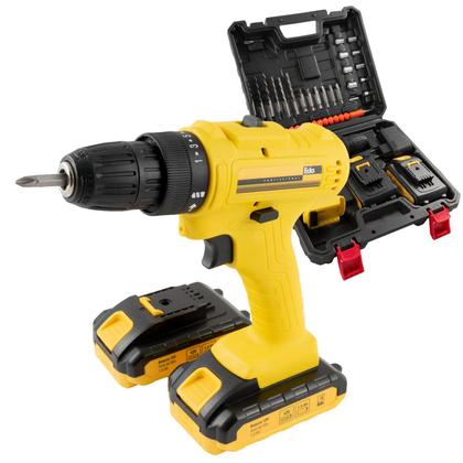 Imagem de Parafusadeira Furadeira 12V Kit Com 2 Baterias 25 Acessórios