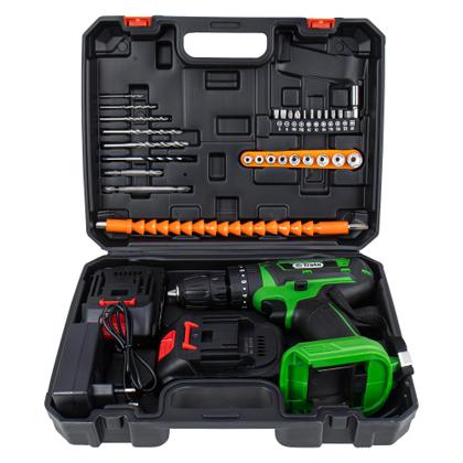 Imagem de Parafusadeira Furadeira 21V Profissional 2 Baterias LED TPAR21