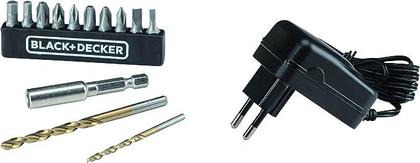 Imagem de Parafusadeira furadeira 3 8 12v 1 bat 10 bit 2 broc 1 ext ld12s br black decker