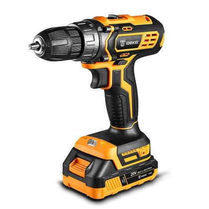 Imagem de Parafusadeira Furadeira 3/8 Pol. 20V com 2 Baterias Carregador e Maleta com Acessórios DEKO DKCD20XL01-S3