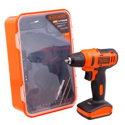 Imagem de Parafusadeira Furadeira a Bateria 12V 3/8” Black + Decker LD12SP-BR