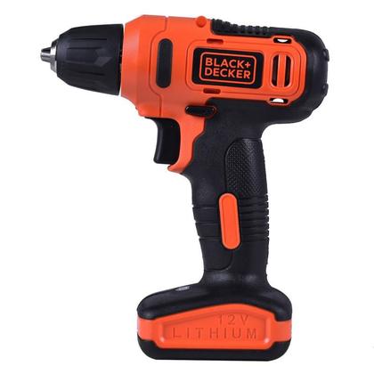 Imagem de Parafusadeira Furadeira à Bateria 12V 3/8 POL Bivolt com Kit 13 Acessórios LD12SP-BR BLACK & DECKER