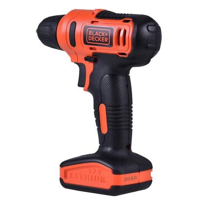 Imagem de Parafusadeira Furadeira à Bateria 12V 3/8 POL Bivolt com Kit 13 Acessórios LD12SP-BR BLACK & DECKER