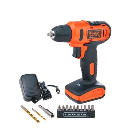 Imagem de Parafusadeira Furadeira A Bateria 12V com 13 Acessórios LD12SP-BR - Black + Decker