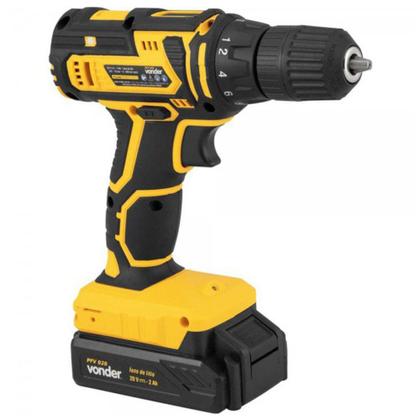 Imagem de Parafusadeira / Furadeira a Bateria 20,0 V Carregador Bivolt Automático PFV 020 Vonder