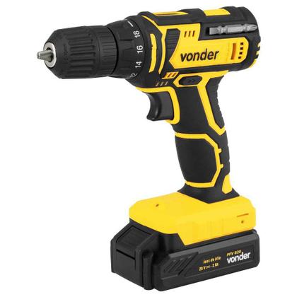 Imagem de Parafusadeira / Furadeira a Bateria 20,0 V Carregador Bivolt Automático PFV 020 Vonder
