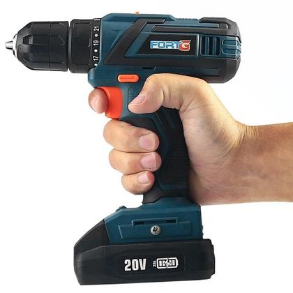 Imagem de Parafusadeira/Furadeira a Bateria 20V MAX Lítio 3/8 Pol. com Carregador Bivolt FORTGPRO FG3004
