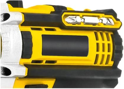 Imagem de Parafusadeira Furadeira a Bateria 21V Recarregável Sem Fio Profissional com Empunhadura Emborrachada Carregador Bivolt Alta Potência