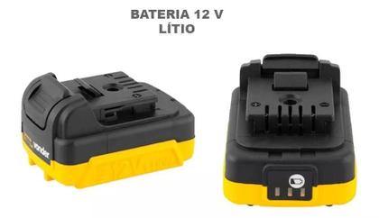 Imagem de Parafusadeira Furadeira Bateria 12V Bivolt PFV120 Vonder