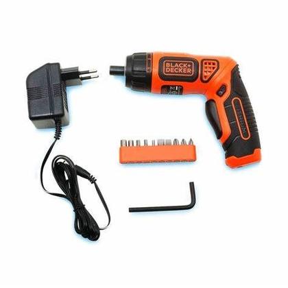 Imagem de Parafusadeira Furadeira Black Decker BDC36F BR 3,6V Bateria Lithium LED Integrado Kit Acessórios