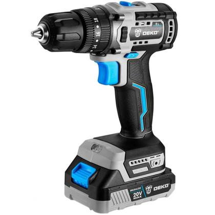 Imagem de Parafusadeira Furadeira Brushless 3/8 Pol. 20V com 2 Baterias 1,5Ah Lí-Íon Carregador Bivolt e Maleta com Acessórios