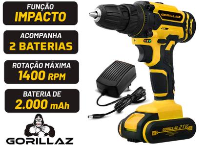 Imagem de Parafusadeira Furadeira De Impacto 21v 3/8 2 Baterias Maleta