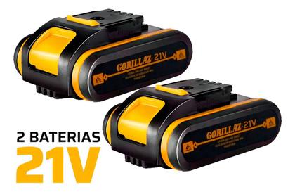 Imagem de Parafusadeira Furadeira De Impacto 21v 3/8 2 Baterias Maleta